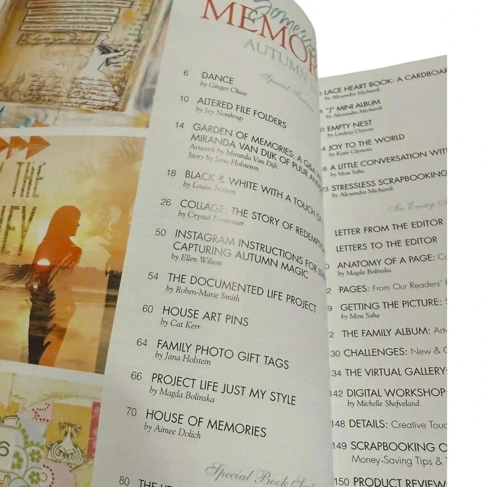 Somerset Life Memories Magazine Lot 3 Issues Creative Living Scrapbooking Art